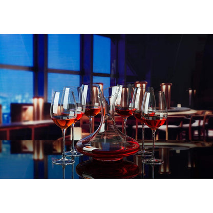 Set Aireador Para Vinos Decantador + X2 Copas De Vino Copas Transparente