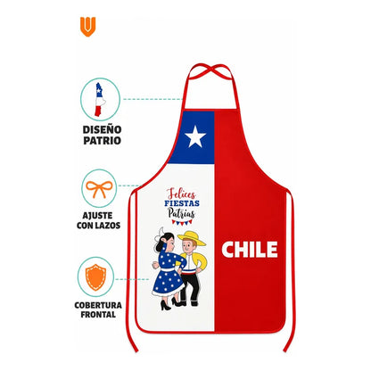 Delantal Para Cocina Fechas Patrias Delantal Festivo Chile