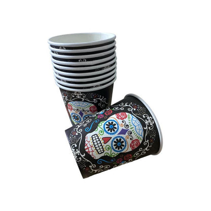10 Vasos Desechables Halloween Vasos Calavera Halloween