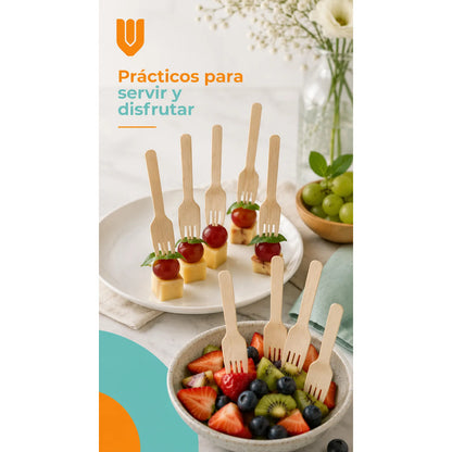 Pack 12 Tenedores Bambú Cubiertos Reutilizable Mango Marrón Bambú Naturales Cubiertos Ecológicos Mango Marrón Cuatro Dientes... Bambú Naturales Cubiertos Ecológicos Mango Marrón Cuatro Dientes...