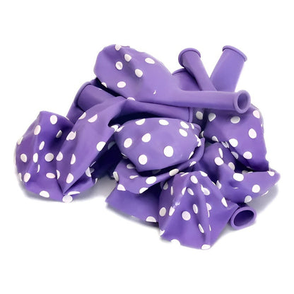 Pack X6 Globos Lunares Cumpleaños Globo Unicolor Decoracion