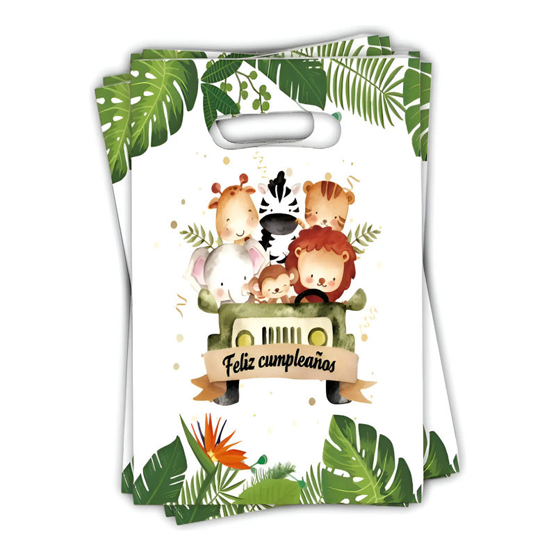 X30 Bolsa Para Piñata Safari Cumpleaños Safari Fiestas Multicolor Safari