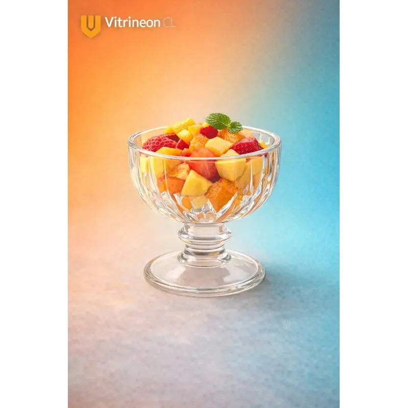 6 Copas Helado Vidrio 200ml Postre Dulces Transparente Set Transparente Cristal Brillo Elegante Moderno Premium Visualizacion Completa Contenido Postres Helados Dulces Mesa Decorativa Hogar