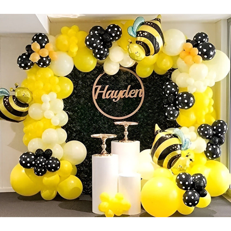 Pack X6 Globos Lunares Cumpleaños Globo Unicolor Decoracion