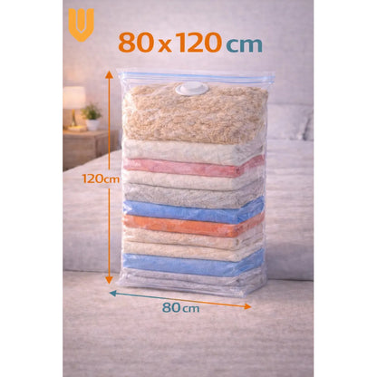 Bolsa Organizador Al Vacio Hogar Ropa Ahorra Espaci 80x120cm