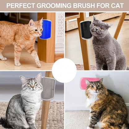 Rascador Gato Yerba Gatera Rascador Para Gato Cepillo Gris Negro