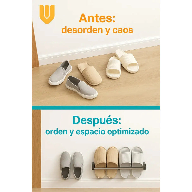 Organizador Zapatero Colgante Tela Resistente Multiuso Close Negro
