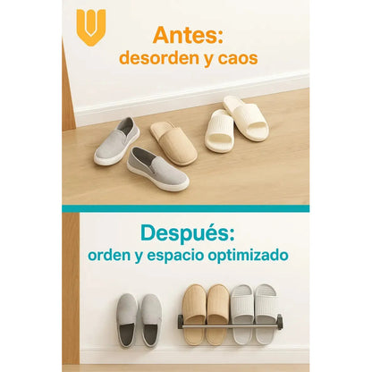 Organizador Zapatero Colgante Tela Resistente Multiuso Close Negro