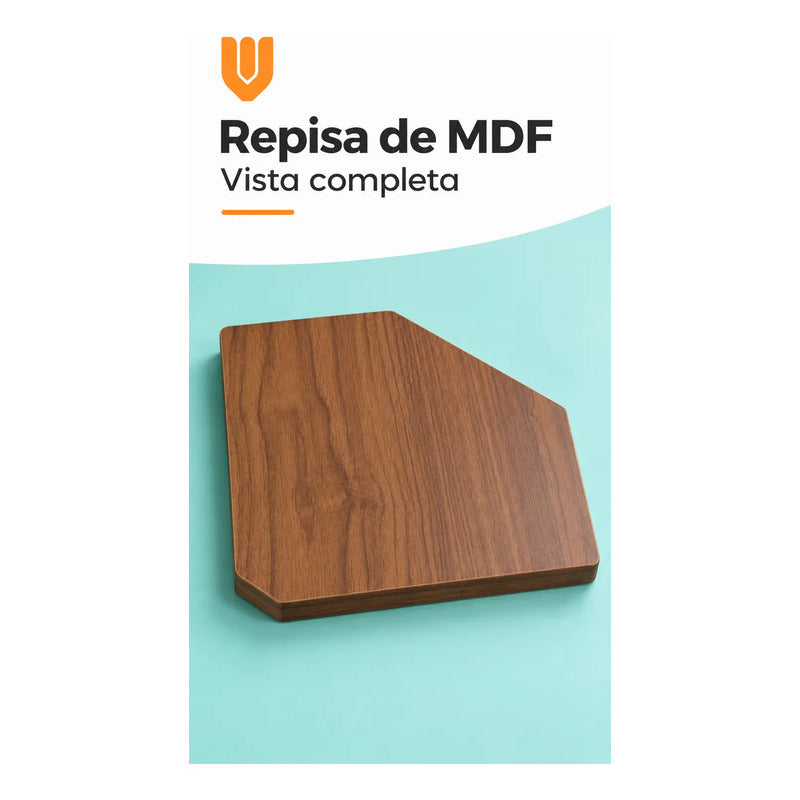 2 Repisas Esquineras Mdf Marrón 30x30 Cm Dormitorio Living Marrón