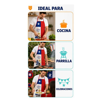 Delantal Para Cocina Fechas Patrias Delantal Festivo Chile