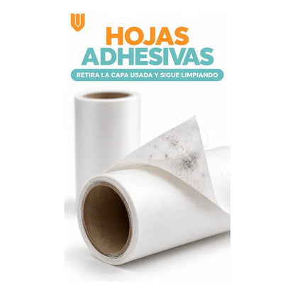 2 Repuestos Saca Pelusa Rodillo Quitapelusas Adhesivo Ropa Repuestos Rodillo Quitapelusas Adhesivo Ropa Textiles Pelos Mascotas Polvo Limpieza Blanco 10 Cm 45 Mm Sin Mango