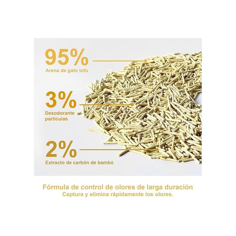 X4 Arena De Tofu Arena De Gato Sanitaria Arena Gato 2 Kg