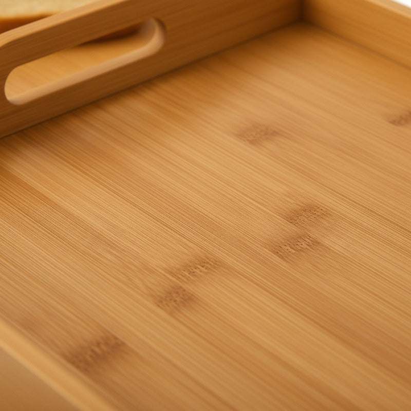 3 Bandejas Para Desayuno Bandeja De Bambu Para Servir Bambu