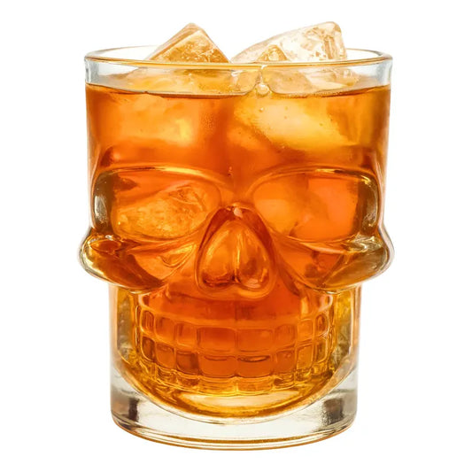 Set 12 Vaso Shot Calavera Tequilero Vasos Shoperos De Vidrio Transparente