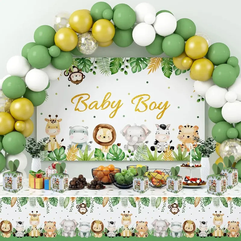 6 Cajas De Cotillon Safari Dulces Decoración Safari Fiesta Safari