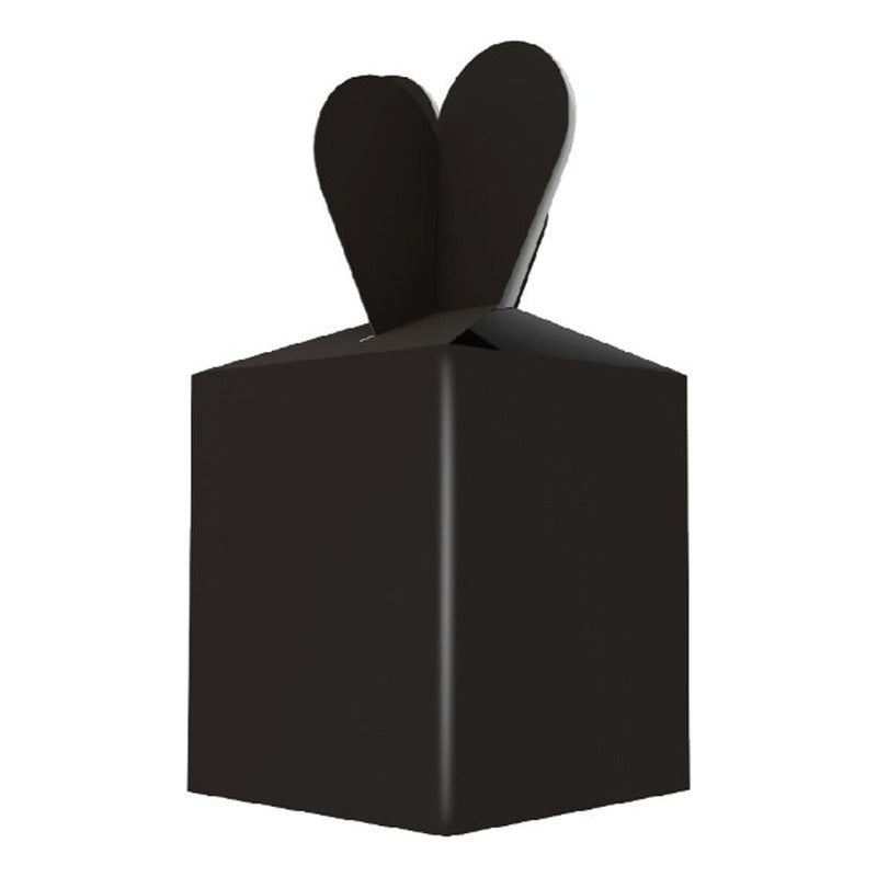 6 Cajas Regalo Dulces Decoracion Cumpleaños Baby Shower Negro