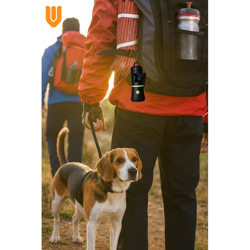 Dispensador Bolsas Mascotas Popo Caca Rollo Bolsas Luz Led Multicolor