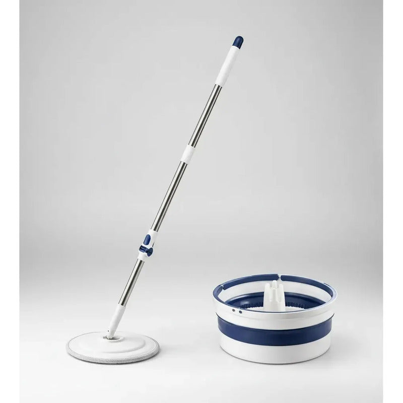 Mopa 360 Microfibra Alta Absorcion Escurrido Facil Limpieza Blanco Azul Moderno Limpio Minimalista Elegante Hogar Cocina Baño Diseño Nordico Profesional Alta Calidad Resistente Dur