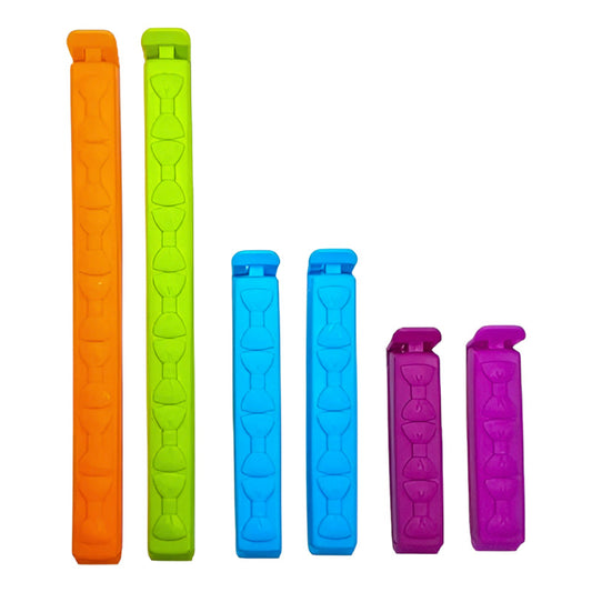 12 Pinzas Sellado Bolsa Clips Bolsas Sellado Facil Alimentos Multicolor