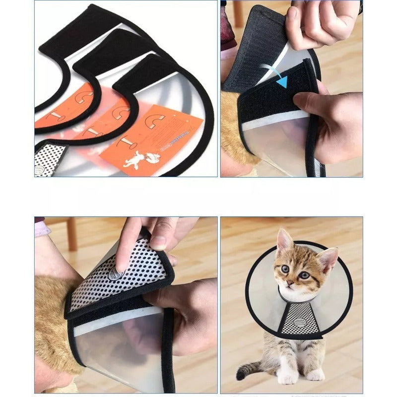 Collar Isabelino Perro Collar Isabelino Gato Collar Perro Talla 4 Collar Isabelino Perro Gato Mascotas Collar Heridas Isabelino Vitrineon Cl  Color Blanco-negro Tamaño Del Collar Talla 4 26-30