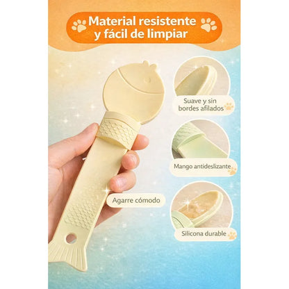 Cuchara Dispensadora Churu Snack Cremoso Alimento Mascotas 2 Unidades Al Azar Cuchara Dispensadora Snack Cremoso Mascotas Churu Plastico Manual Interactivo 26cm Alimentacion Perros Gatos