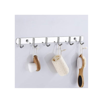 8 Colgador Perchero Aluminio De Pared Colgador Ropa Multiuso