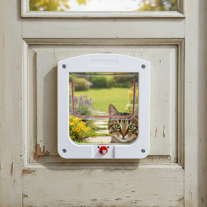 X2 Puerta Para Mascotas Puerta Gatera Puerta Abatible Perro