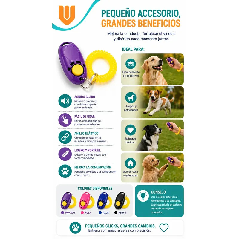 Accesorio Entrenamiento Canino Portatil Plastico Incluye Mul Azul
