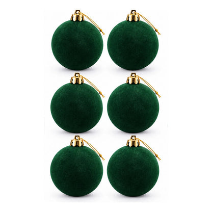 6 Esferas Navidad Adorno Piel Durazno Bolas Decorar 8cm Esferas Navidad Adorno Piel Durazno Bolas Decorar 8cm Verde Esferas... 8cm
