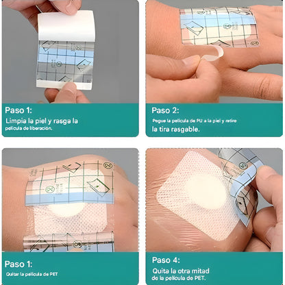 10 Parche Impermeable Parche Para Heridas Parche Ducha Herid
