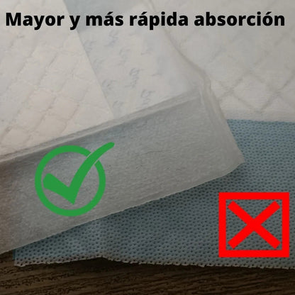 50 Sabanilla Adulto Protector Cama Pañales Protector 45x60