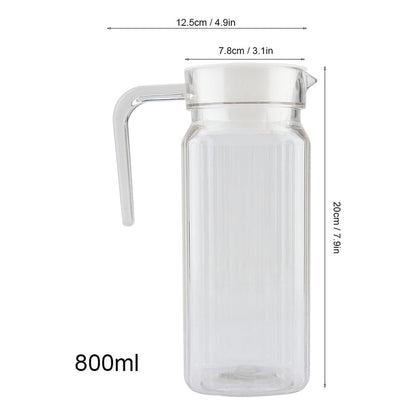 Jarra De Vidrio Agua Jarra De Jugo Jarra Con Tapa Vintage