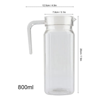 Jarra De Vidrio Agua Jarra De Jugo Jarra Con Tapa Vintage