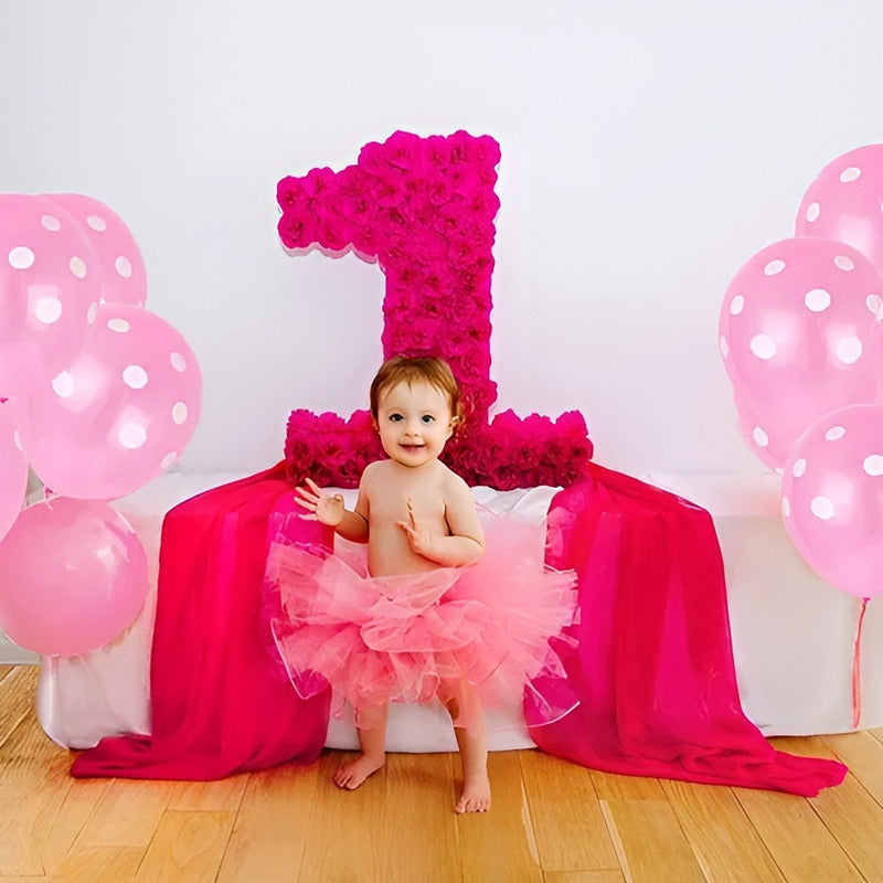 Pack X6 Globos Lunares Cumpleaños Globo Unicolor Decoracion