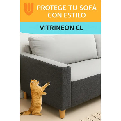 4 Protector Antiarañazos Mueble Sillón Gato Tapete Rascador Beige Tapete Rascador Gato Protector Sillon Sofa Adhesivo Antideslizante Poliester Antiaranazos Mueble Beige 100 X 30 Cm Premium