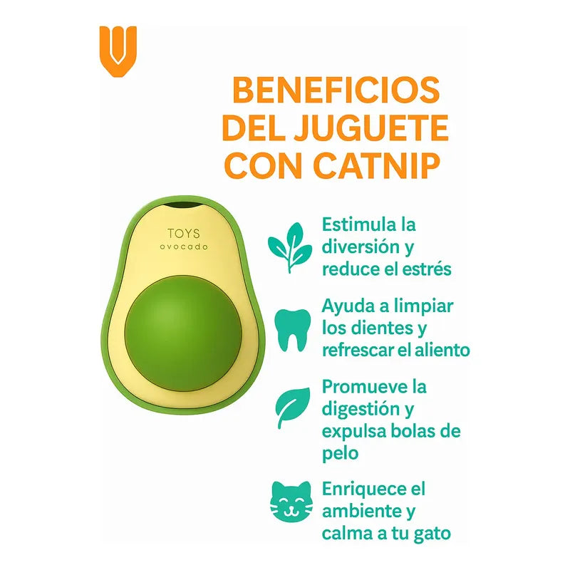 X3 Hierba Gatera Catnip Juguete Gatos Bola Giratoria Catnip Verde