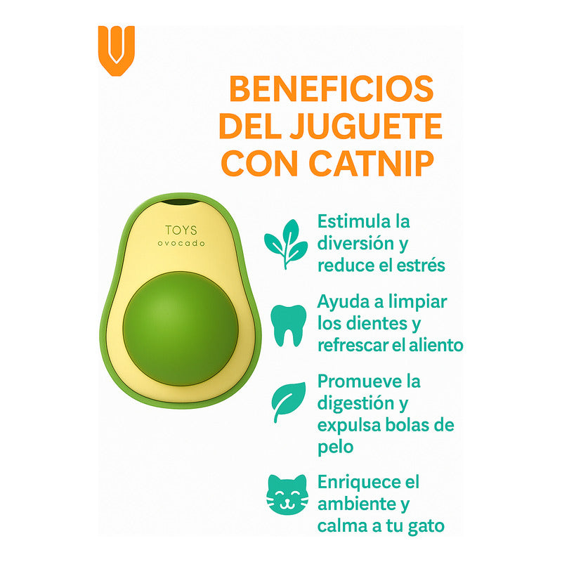 X3 Hierba Gatera Catnip Juguete Gatos Bola Giratoria Catnip X3 Catnip Verde