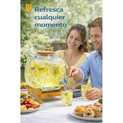 Servidor Jugos Agua  5,5l  Reuniones Fiesta Elegante Nordic Transparente
