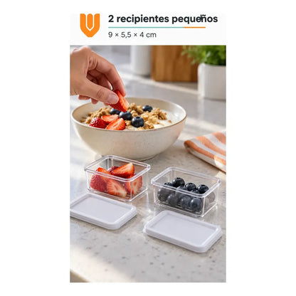 Set 6 Taper Organizadores Hermetico Tapa Conserveros Tupper Transparente Organizadores Alimentos Refrigerador Cocina Despensa Acrílico Transparente Tapas Blancas Rectangulares