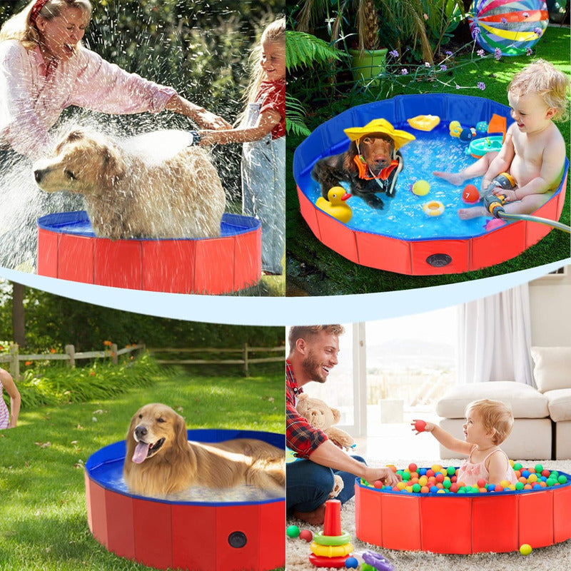 Piscina Para Perros Piscina Plegable Mascotas Perros 120cm