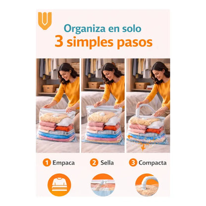 Sistema Guardado Vestuario Viaje Mudanza Maletas Espacio