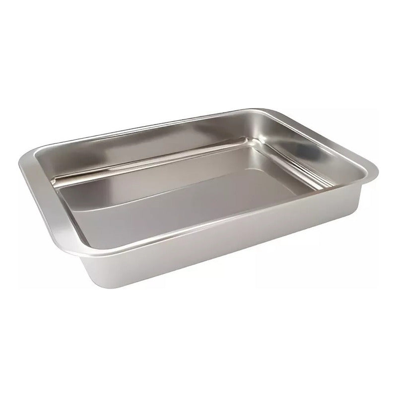 Bandeja Para Horno Bandeja Acero Inoxidable Multiuso 26x19cm