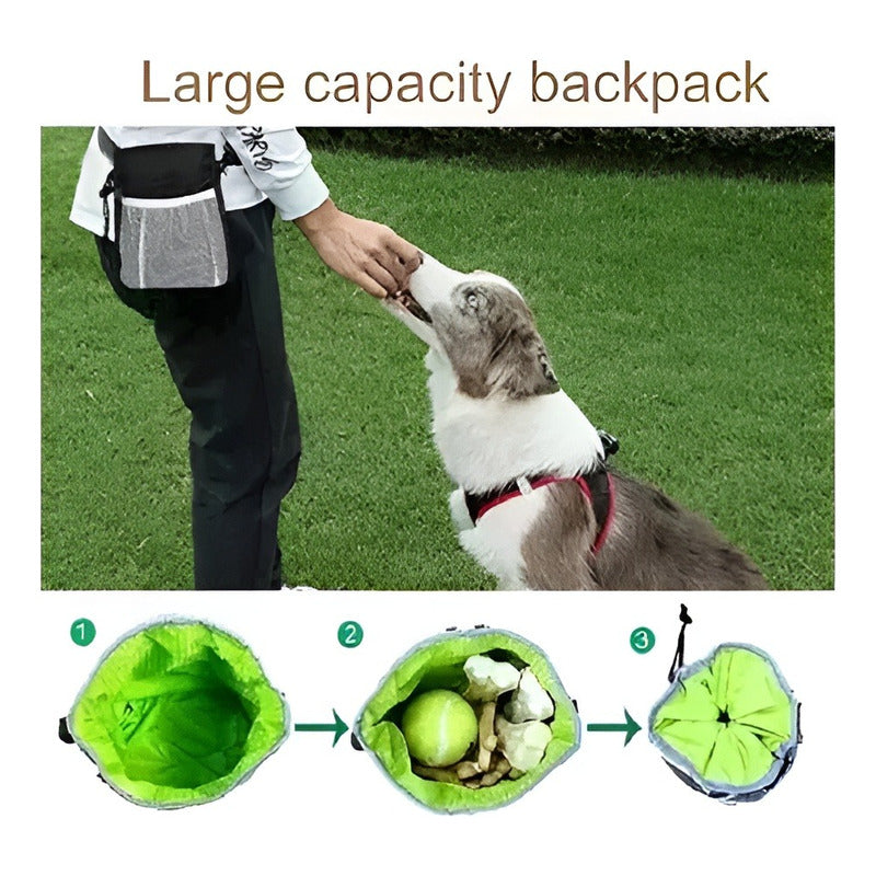 Bolso De Snack Para Mascotas + X10 Bolsas Basura Excrement