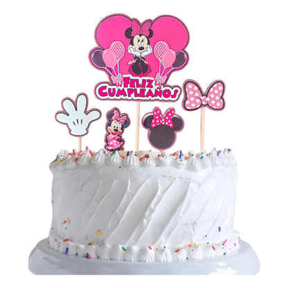 Topper Cumpleaños Torta Cotillon Cup Cake Fiestas Decoracion