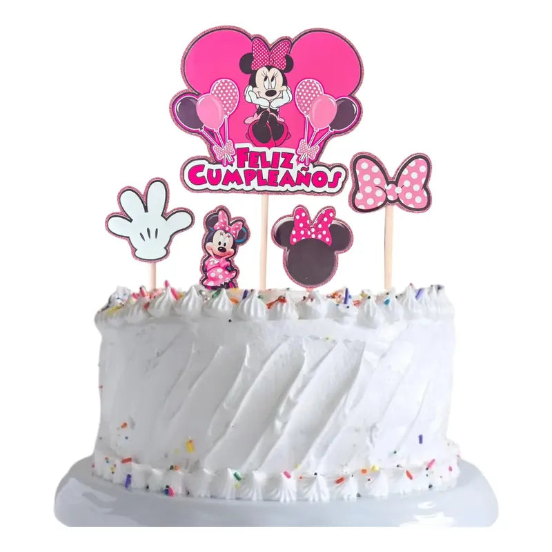 Topper Cumpleaños Torta Cotillon Cup Cake Fiestas Decoracion