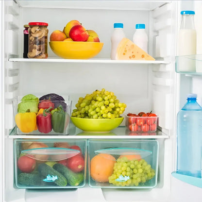 X2 Organizador De Refrigerador Organizador Cocina Multiuso Transparente 864