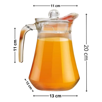 X4 Jarra De Vidrio De Agua Jugo Jarras Agua Transparente