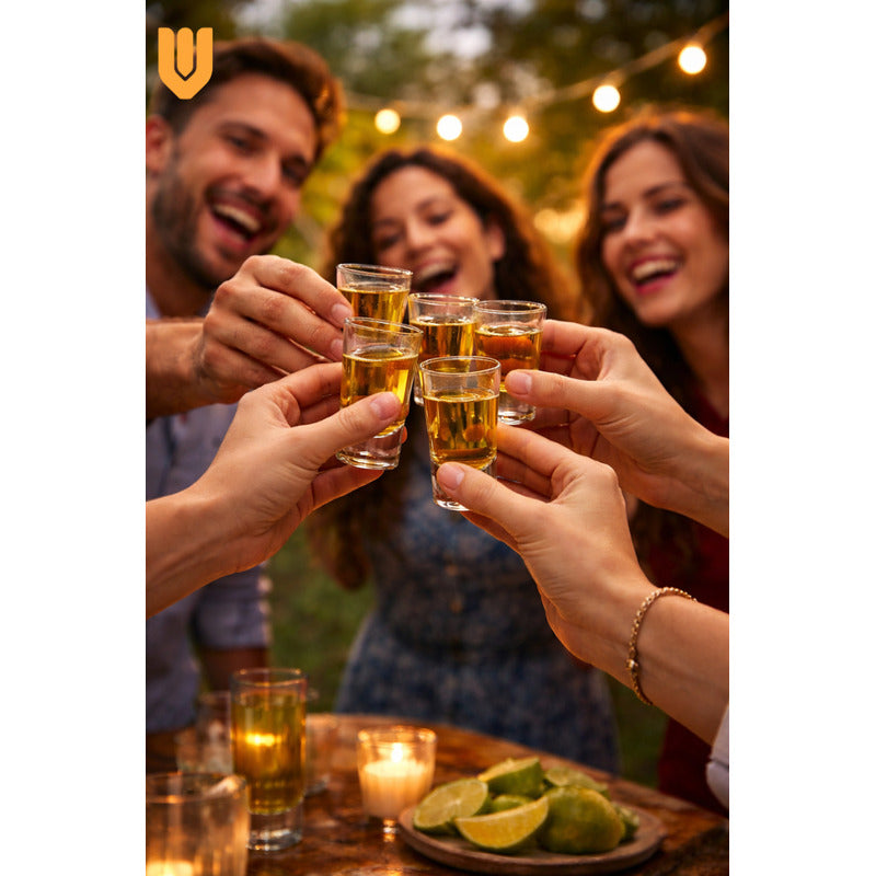 12 Vasos Shot Tequilero Pocillo Largo Vidrio Transparen 50ml Shot Tequila 50ml Vidrio Transparente Cristalino Largo Resistente Reutilizable Fiesta Bar Hogar Lavavajillas