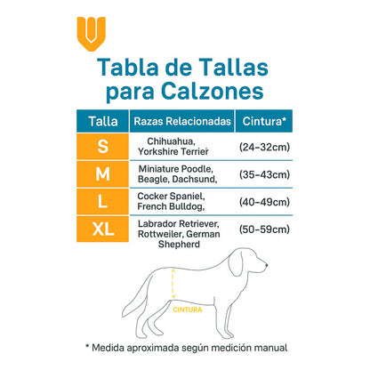 Calzon Perros Celo Calzones Reutilizables 3 Repuestos Pañal