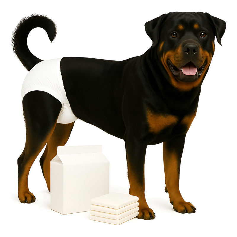 X10 Pañales Perros Desechables Incontinencia Pañales Gato Xl Blanco Hembra Xl 60 X 35 Cm